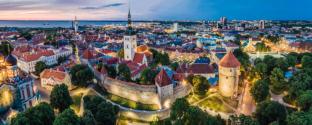 Õhtuse vanalinna panoraam